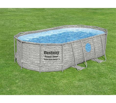 Piscine ovale Power Steel avec hublots 4,27 x 2,50 x 